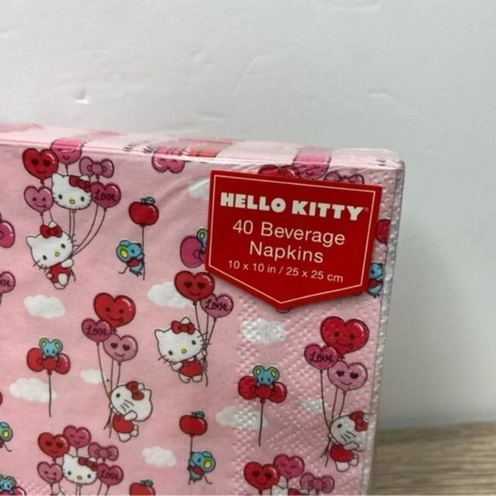 Hello Kitty Guest & Beverage Napkins Bundle NEW